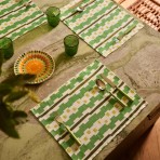 Bonnie and Neil | Placemat Set | Bauhaus Green | Set of 2